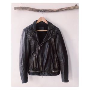 ALL SAINTS Leather Moto Jacket